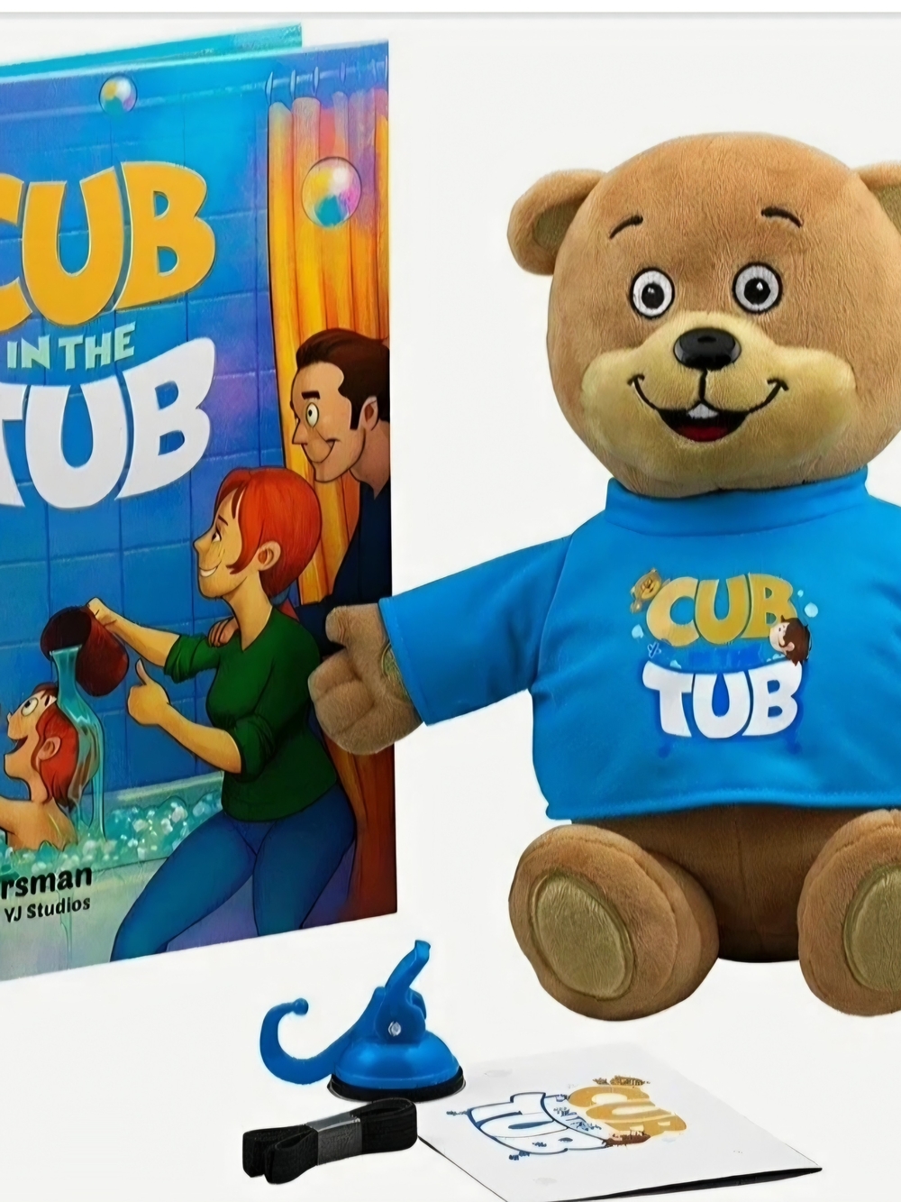 Cub in the Tub Boxed Plush Bear with Book & Read-Along CD Set